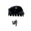 Guitar Bridge 6 String Alloy Texture Suitable for-Black 1