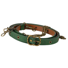 Everyday Wear Knight Medieval Chain Belt PU Leather-Green B