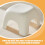 White Plastic Step Stool for Bathroom, 29.5 x 29.5 x 20 cm 3