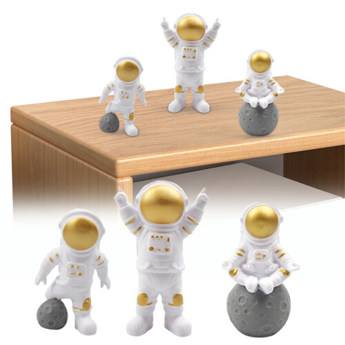 Astronaut Ornament Orange Space Figure Decor 1