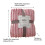 Beige rabbit plush nap blanket thick soft throw 2