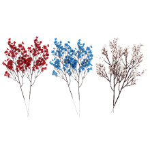 4th of July Artificial Flowers, 16pcs Red White Blue Fake Baby's Breath for Independence Day Decor – Compatible with Floral Arrangements