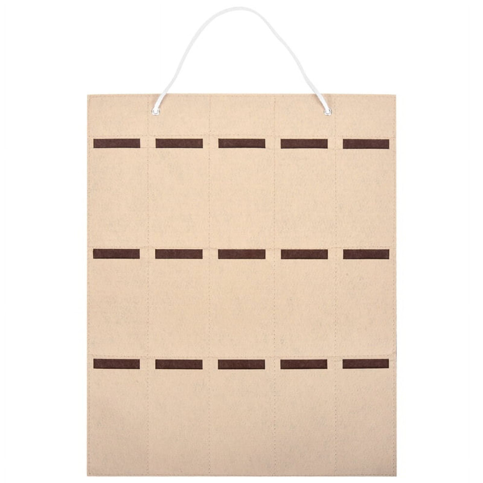 Felt Sunglasses Organizer Bag â 15-Slot Wall-Hanging