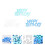 2Pack Blue Throwing Confetti Birthday Party Ornament Plastic Material 1