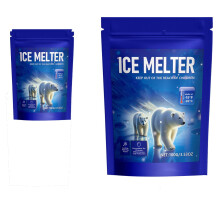 Pet & Concrete-Safe Ice Melt, Effective to -16C, Sidewalk/Driveway Salt, Blue Pack