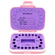 Erinnerungsbox für rosa Zahnschmuck – PP/EVA, rechteckig, 1 Stück