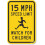 Faire 25MPH do Pháistí Comhartha Balla Miotail 30x20cm 1