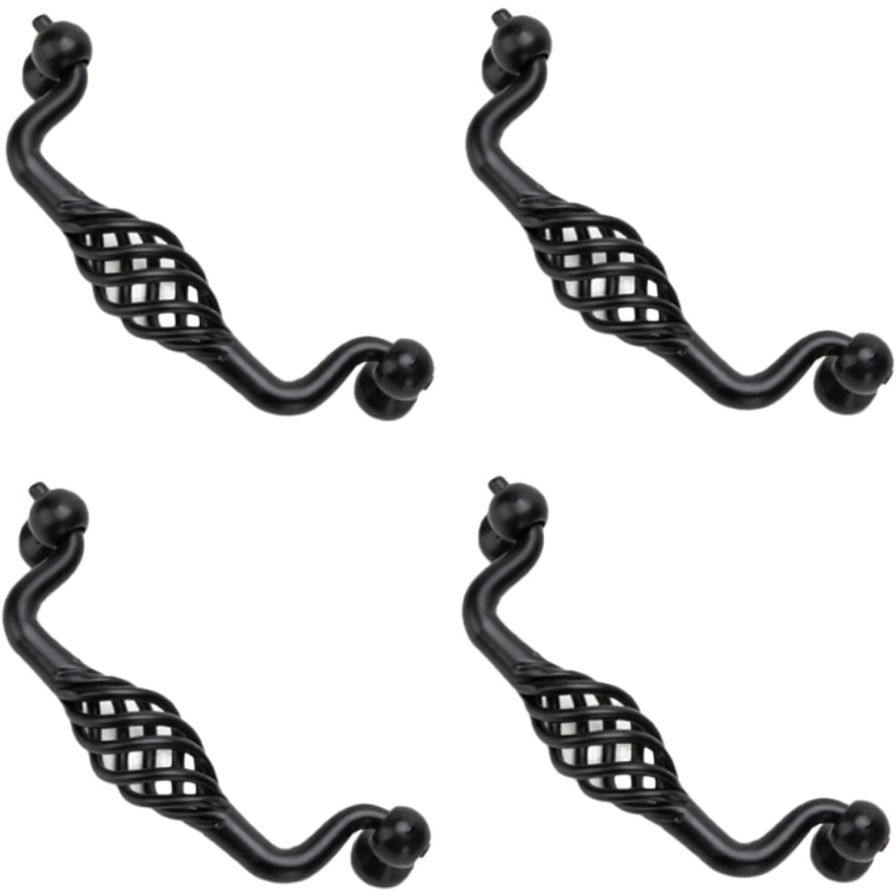 Black Round Cabinet Knobs Â Iron-Nickel Alloy, 96Mm 9149926402886