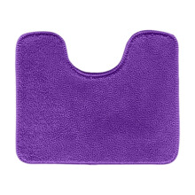 Toalettmatte lilla mikrofiber sklisikker, rufsete badematte 24x36