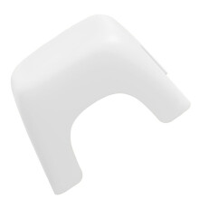 Marchepied de toilette en plastique blanc antidérapant (1 pièce)