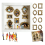 DIY Mini Museum Shadow Box Kit with Gold Frames & Figurines 1