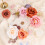 Blue and Pink Artificial Flower Set with Wired Stems 4