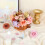 Blue and Pink Artificial Flower Set with Wired Stems 5