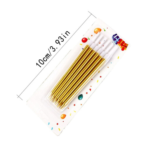 Velas cônicas elegantes de 4 polegadas – Pacote com 6, de longa duração 1
