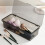 Grey Drainable Chopsticks Box With Transparent Cover And Stackable Feature For Space Saving Made From Gray Polypropylene For Durability 4