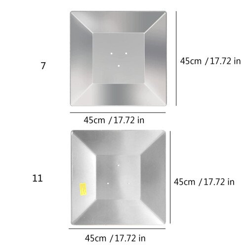 Wetterfeste Aluminium-Heizkappe für Außenpyramiden 2