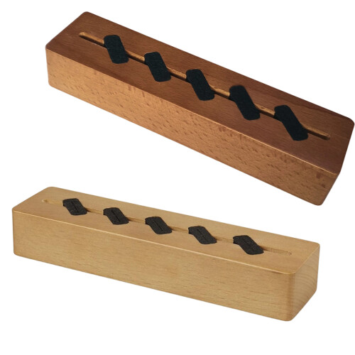 Light Up Guitar Pick Stand Storage Organizer Decorative-pecan 1
