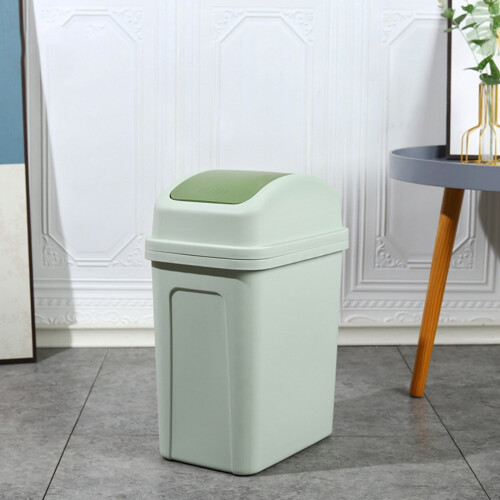 6-Gal Swing Lid Trash Can Leakproof Space-Saving 2