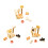 Miniature Doll House Cats Model Figure with Climbing Tree-A 2