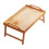 Foldable Wooden Breakfast Tray Beige 40x30x20cm 2