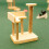 Miniature Doll House Cats Model Figure with Climbing Tree-A 5