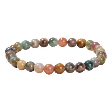 Bracelet de perles d'agate naturelle, pièce de bijoux ronde-8mm