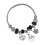 Bracelet polyvalent en acier titane, pendentif-Noir 1