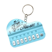 Mini porte-clés de Piano jouable avec lumières LED colorées,-1