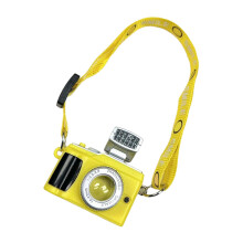 Adorable porte-clés avec caméra au visage souriant pour-Jaune