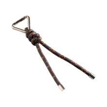 Porte-clés Triangle personnalisé tressé en cuir PU, décoration-D