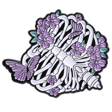 Broche en émail de lune de sorcière effrayante, broche-QHXZ4836