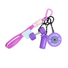 Porte-clés de gymnastique détachable en Silicone, breloque-SS6
