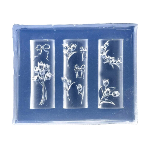 Elastic 3D Floral Silicone Mould For Nail Designs-pattern 10