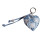 Charming Denims Heart Keychain Cute Design Sturdy Fabric-5 1