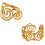 Schimmernder 18-Karat-Gold-Finish, gemusterter-3 2