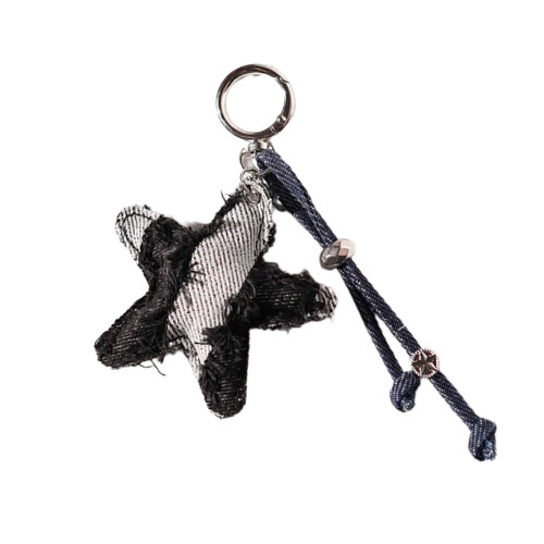 Playful Denims Heart Keyring Cute Design Practical Use For-6