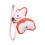 Creative Corgi Keychain PU Leather Craft Bag Hanging-orange1 1