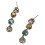 Boucles d'oreilles asymétriques en cristal clouté, accessoires 1