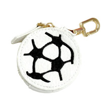 Sturdy Waterproof PU Leather Sports Theme Keychain-Football 1