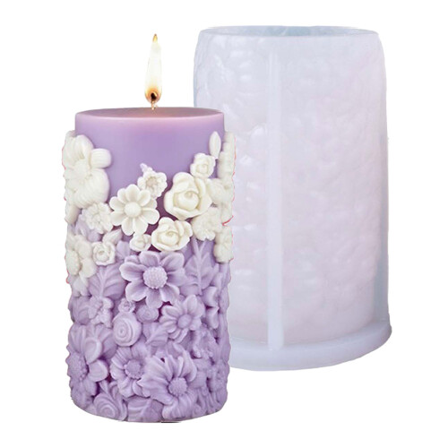 Floral Cake Candle Silicone Mould Multifunctional Kitchen-61