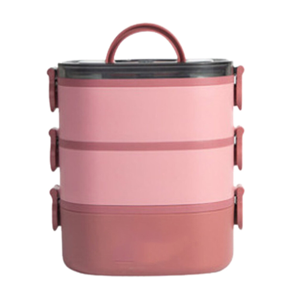 3-Layer Stackable Leak-Proof Bento Box, 2000ml,