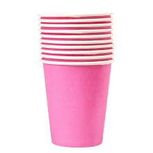9oz flerfargede engangspapirkopper (10-pakning)