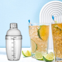 Coctelera transparente de ABS con escala de medición (3 tamaños)