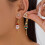 Festival Asymmetric Drop Earrings Santa Snowflake-SS2 2