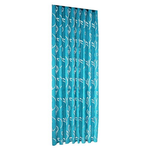 Leaf Sheer Curtain Panel Metallic Silver Vines Tree Pattern 1