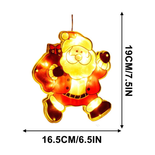 Christmas Window Hanging LED Lights, Acrylic, 1 Pack 2