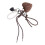 Artificial Leather Leopard Keychain Pendant With Cord And-Pink 5