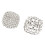 Bagues réglables modernes, bijoux de Style tissé Unique-argent 1