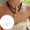 Collier élégant avec pendentif pétoncles en perles,-Rouge 2