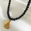 Collier élégant avec pendentif pétoncles en perles,-Rouge 6